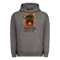 Pigment Tornado santa's favorite nurse afro messy bun Urban Hoodie - texasbilliewilder