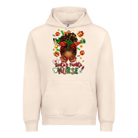 Sandshell santa's favorite nurse afro messy bun Urban Hoodie - texasbilliewilder