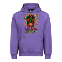 Tulip santa's favorite nurse afro messy bun Urban Hoodie - texasbilliewilder
