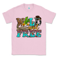Bubblegum Pink wild and free with cactus Classic Tee - AdoDesignShop