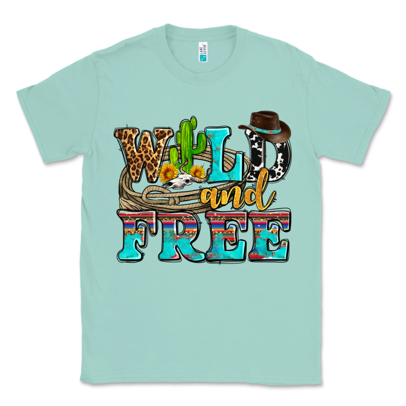 Wild And Free With Cactus Classic Tee by AdoDesignShop | Teevron