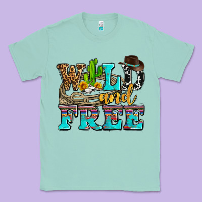 Wild And Free With Cactus Classic Tee Designed By Adodesignshop