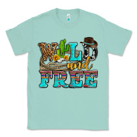 Seafoam wild and free with cactus Classic Tee - AdoDesignShop