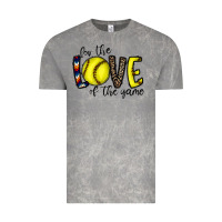 Cloud Rock for the love of the game softball Vintage Tee - CowhideDigitalArt