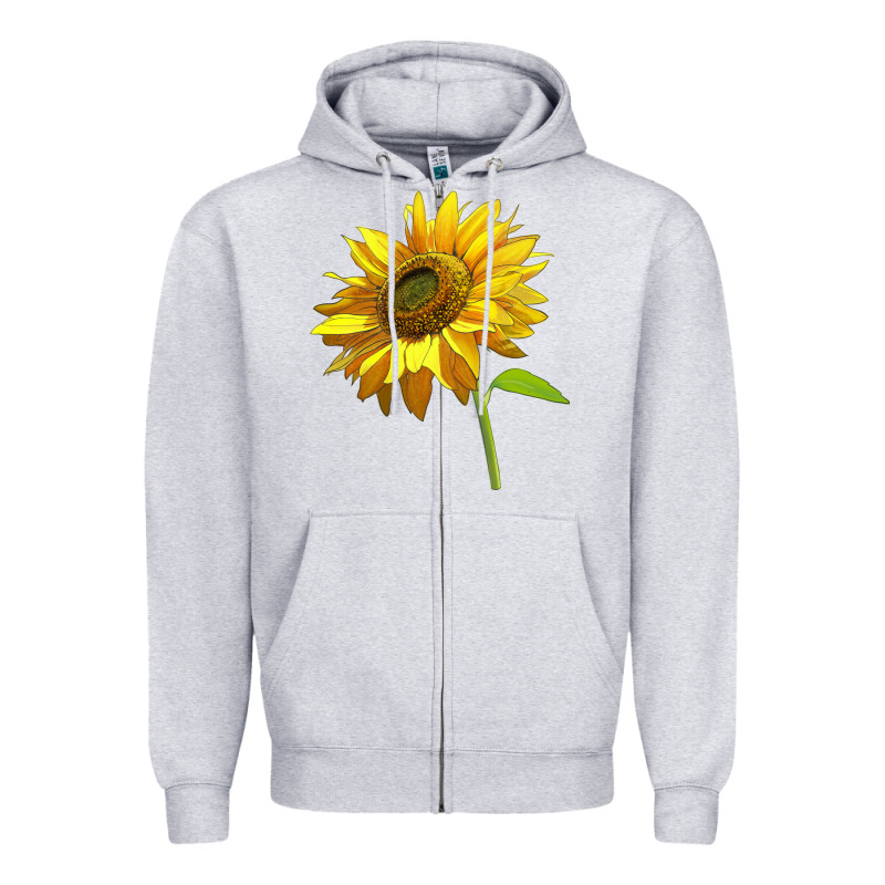 Sunflower Zipper Hoodie by LillyAllenDesigns | Teevron