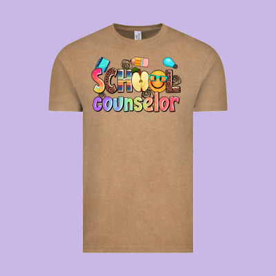 School Counselor Vintage Tee Designed By Adodesignshop