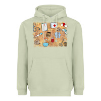 Matcha nurse Heavyweight Hoodie - MaliasSmallBusiness