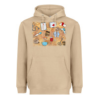 Mushroom nurse Heavyweight Hoodie - MaliasSmallBusiness