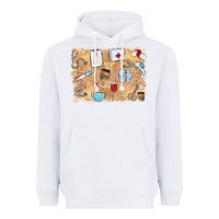 White nurse Heavyweight Hoodie - MaliasSmallBusiness