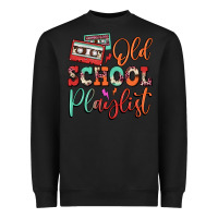 Black old school playlist cassette Heavyweight Sweatshirt - FaDigitalArtStudio