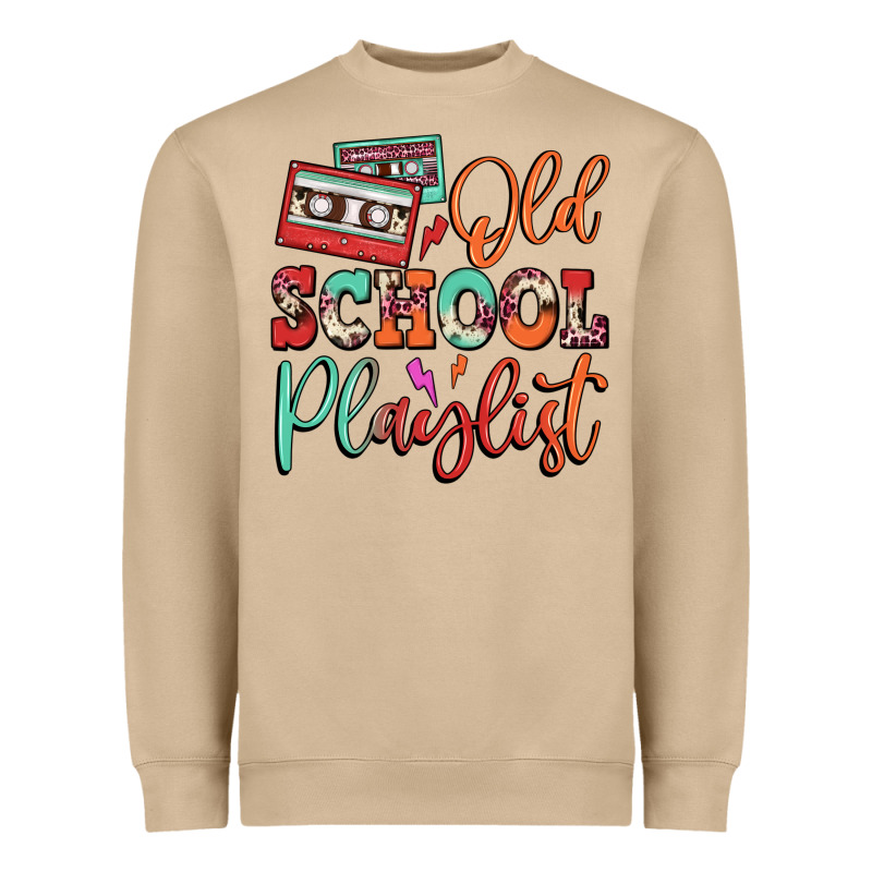 Old School Playlist Cassette Heavyweight Sweatshirt by FaDigitalArtStudio | Teevron
