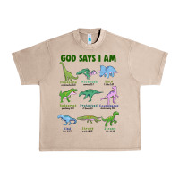 French Oak god says i am dinosaurs Urban Heavy Tee - JahusDesignShop
