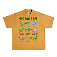 Peanut Butter god says i am dinosaurs Urban Heavy Tee - JahusDesignShop