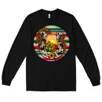 Black horseshoe circle Long Sleeve Tee - JahusDesignShop