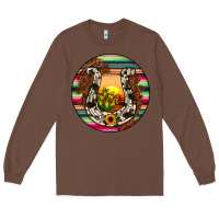 Chestnut horseshoe circle Long Sleeve Tee - JahusDesignShop