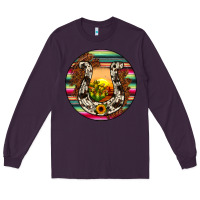 Plum horseshoe circle Long Sleeve Tee - JahusDesignShop