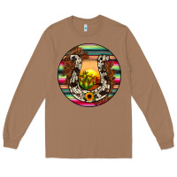 Toasted Coconut horseshoe circle Long Sleeve Tee - JahusDesignShop