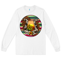 White horseshoe circle Long Sleeve Tee - JahusDesignShop