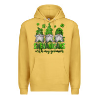 Antique Gold shenanigans with my gnomies st patricks day gnomes Premium Hoodie - Jasminsmagicworld