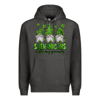 Charcoal Heather shenanigans with my gnomies st patricks day gnomes Premium Hoodie - Jasminsmagicworld