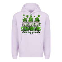 Lilac shenanigans with my gnomies st patricks day gnomes Premium Hoodie - Jasminsmagicworld