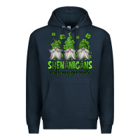 Navy shenanigans with my gnomies st patricks day gnomes Premium Hoodie - Jasminsmagicworld