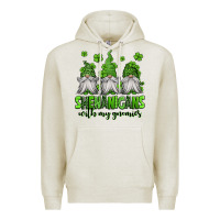 Oatmeal Heather shenanigans with my gnomies st patricks day gnomes Premium Hoodie - Jasminsmagicworld
