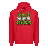Red shenanigans with my gnomies st patricks day gnomes Premium Hoodie - Jasminsmagicworld