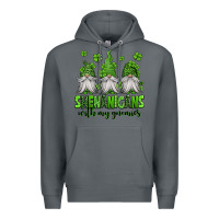 Rock shenanigans with my gnomies st patricks day gnomes Premium Hoodie - Jasminsmagicworld