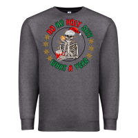 Charcoal Heather ho ho holly shit skeleton santa Premium Sweatshirt - MaliasSmallBusiness