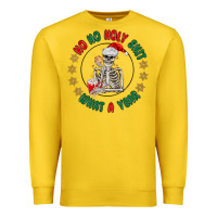 Lemon ho ho holly shit skeleton santa Premium Sweatshirt - MaliasSmallBusiness