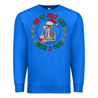 True Royal ho ho holly shit skeleton santa Premium Sweatshirt - MaliasSmallBusiness