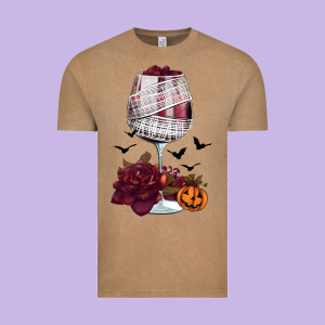 Halloween Roses Wine Vintage Tee Designed By Fadigitalartstudio