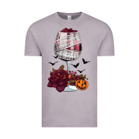 Vintage Zinc halloween roses wine Vintage Tee - FaDigitalArtStudio