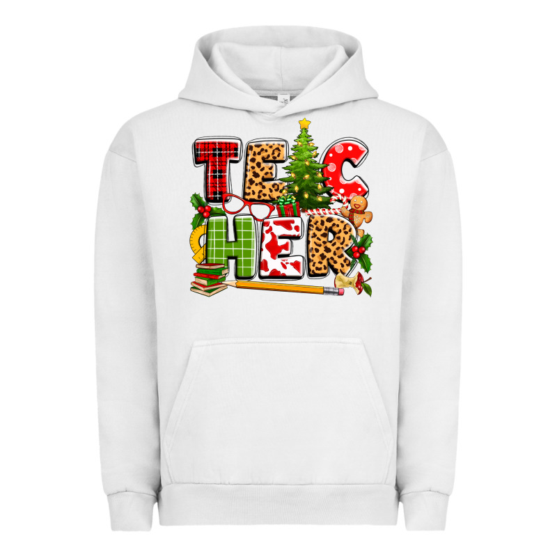 Teacher Christmas Urban Hoodie by texasbilliewilder | Teevron