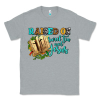 Heather Grey raised on sweet tea and jesus Classic Tee - AdoDesignShop