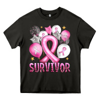 Asphalt Balloons cancer ribbon survivor Heavy Core Tee - Artiststas