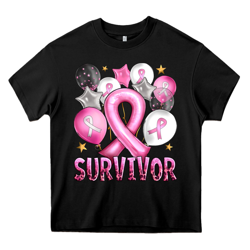 Balloons Cancer Ribbon Survivor Heavy Core Tee by Artiststas | Teevron