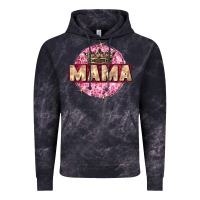 Cloud Black mama with round leopard Vintage Hoodie - Zillion Design Studio