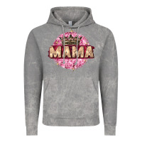 Cloud Rock mama with round leopard Vintage Hoodie - Zillion Design Studio