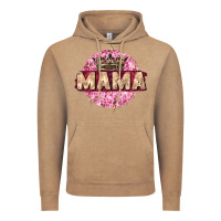 Vintage Coffee mama with round leopard Vintage Hoodie - Zillion Design Studio