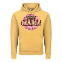 Vintage Mustard mama with round leopard Vintage Hoodie - Zillion Design Studio