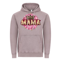 Vintage Zinc mama with round leopard Vintage Hoodie - Zillion Design Studio