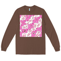 Chestnut floral school seamless pattern Long Sleeve Tee - BundleAndBundleShop