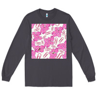 Smoke floral school seamless pattern Long Sleeve Tee - BundleAndBundleShop