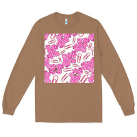 Toasted Coconut floral school seamless pattern Long Sleeve Tee - BundleAndBundleShop