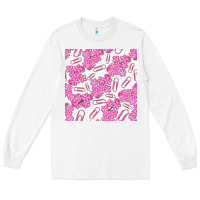 White floral school seamless pattern Long Sleeve Tee - BundleAndBundleShop