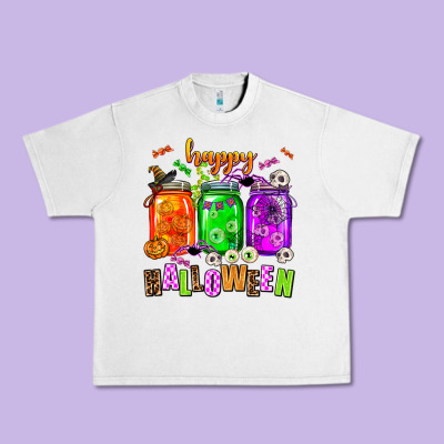 Happy Halloween Jars And Horror Urban Heavy Tee Designed By Adodesignshop