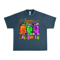 Midnight Navy happy halloween jars and horror Urban Heavy Tee - AdoDesignShop