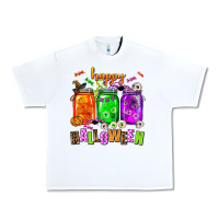 White happy halloween jars and horror Urban Heavy Tee - AdoDesignShop